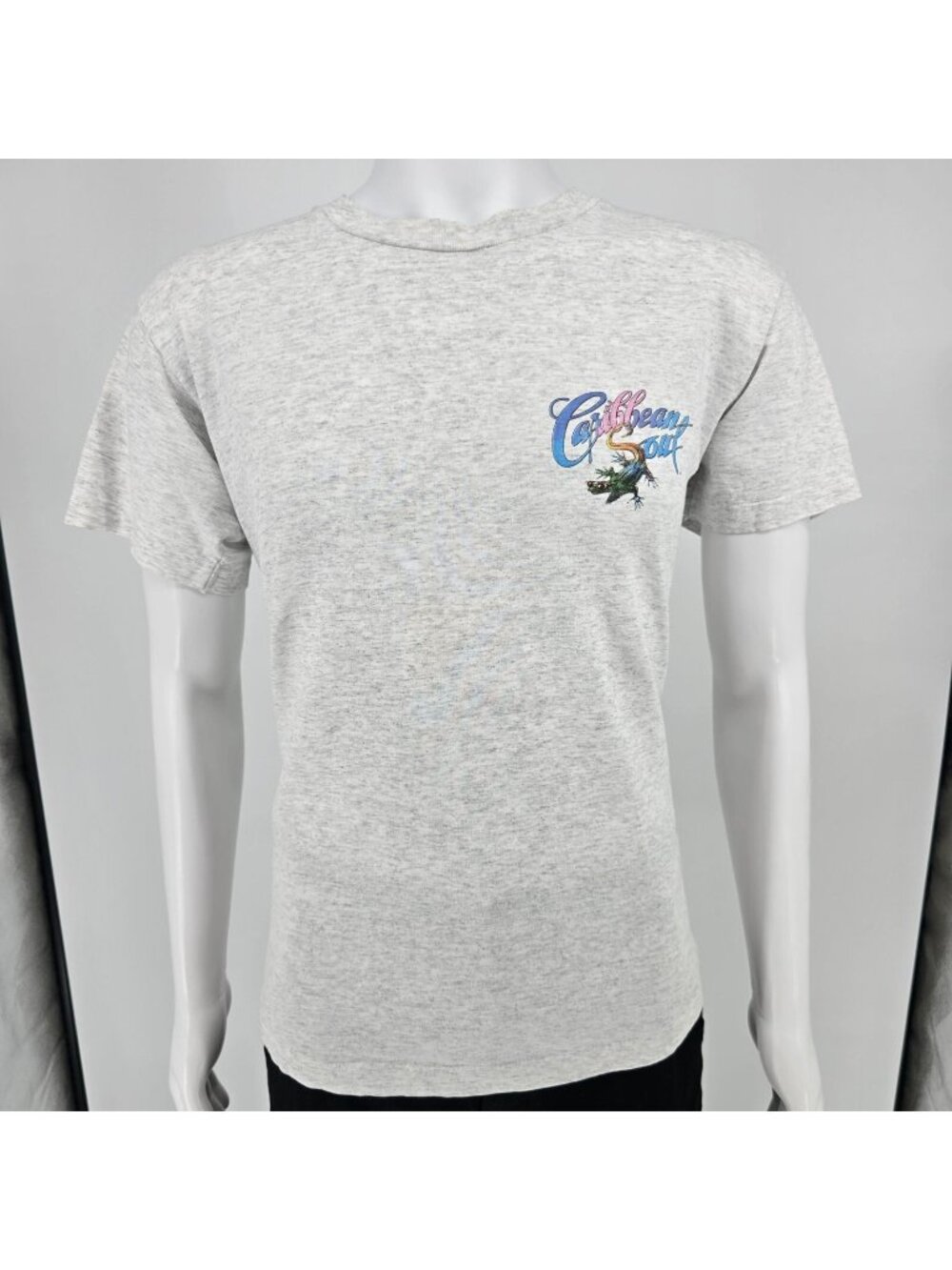 Vintage 1990s Caribbean Soul Damsel in Distress Lobster Graphic T-Shirt (L)
